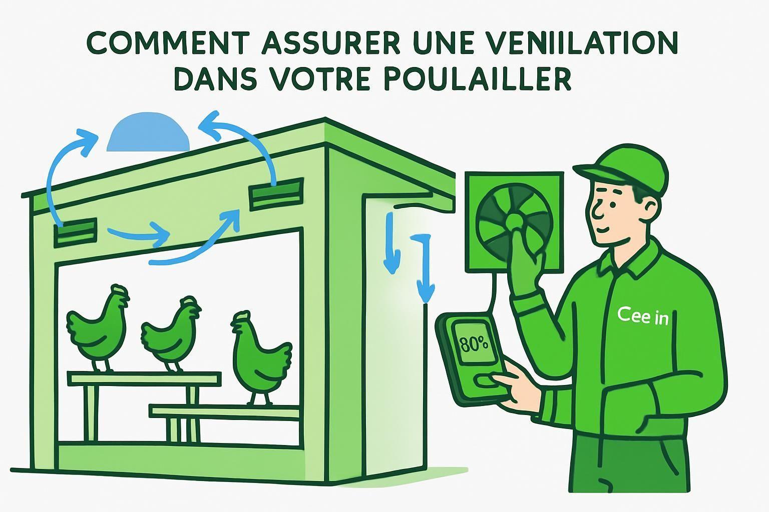 découvrez comment assurer une bonne ventilation dans votre poulailler pour préserver la santé de vos poules et maintenir un environnement frais et sain.